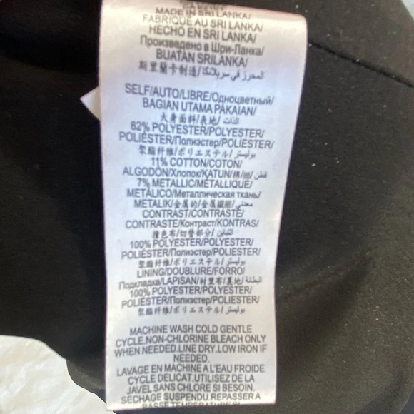 BCBG Short  jacquard cocktail short dress axial strap is embroidered size 6 - Picture 10 of 16